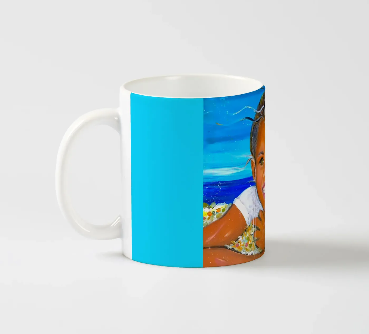 Sunshine ceramic mug by Happy 😃 Art 🎨 by Christine Schnoell