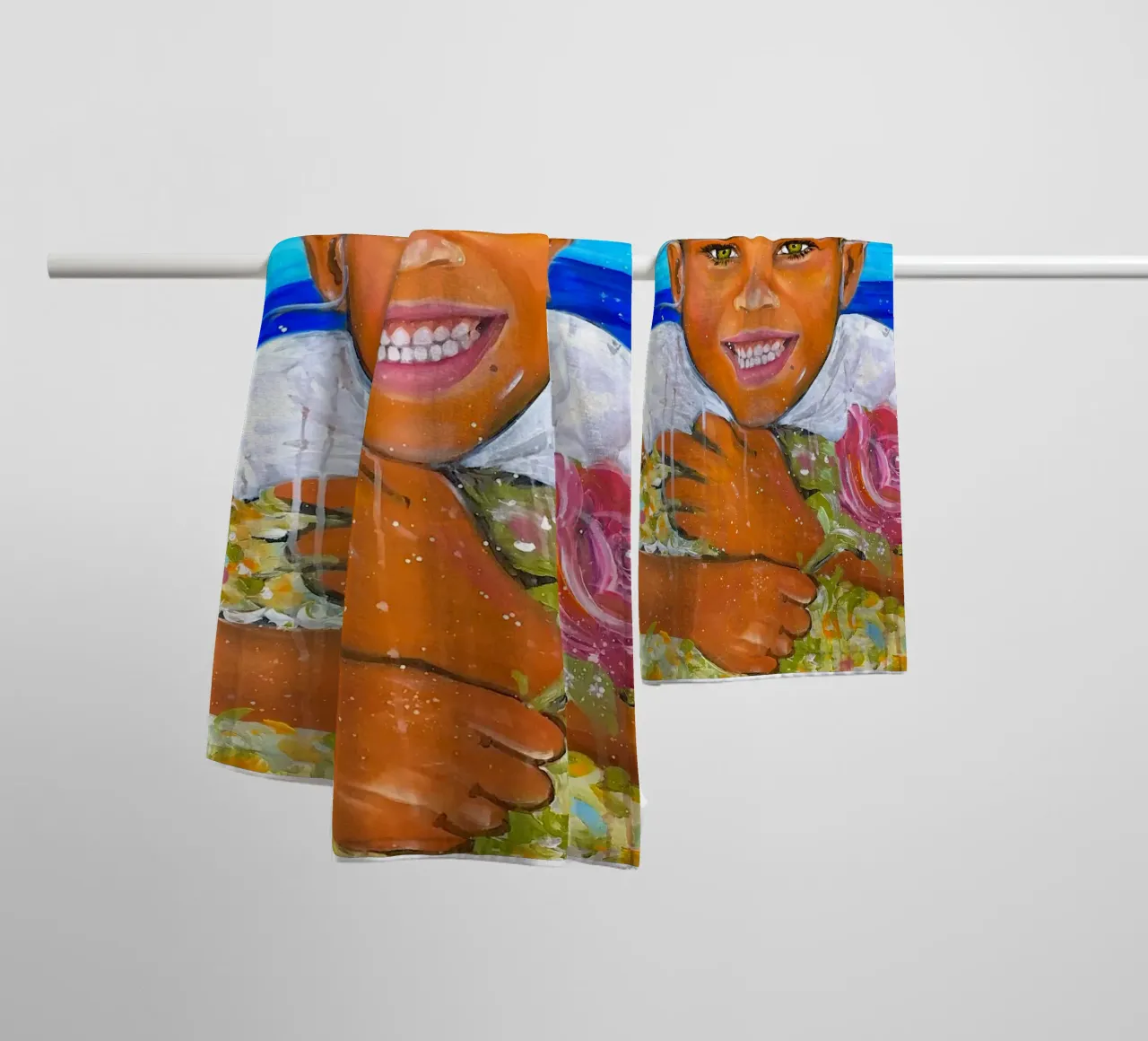Sunshine asciugamano da bagno da Happy 😃 Art 🎨 by Christine Schnoell