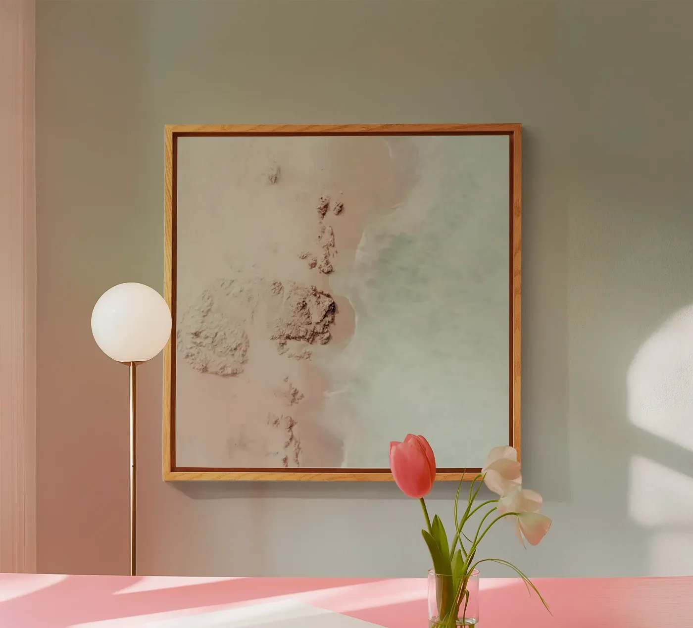 Ocean Mint Champagne plexiglass da Ingrid Beddoes