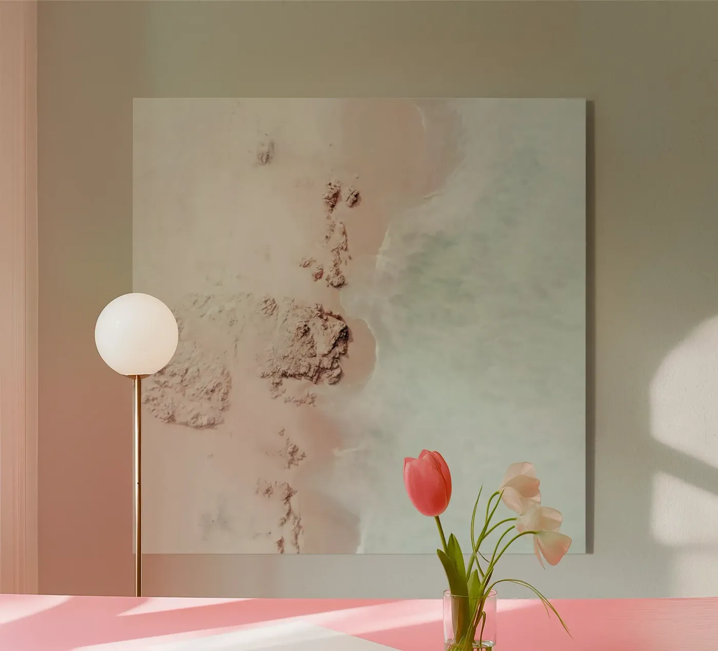 Ocean Mint Champagne plexiglass da Ingrid Beddoes