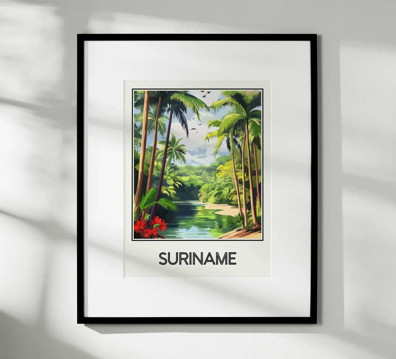 Suriname poster da Frame the World
