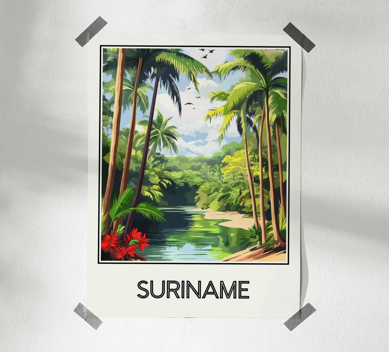 Suriname poster da Frame the World