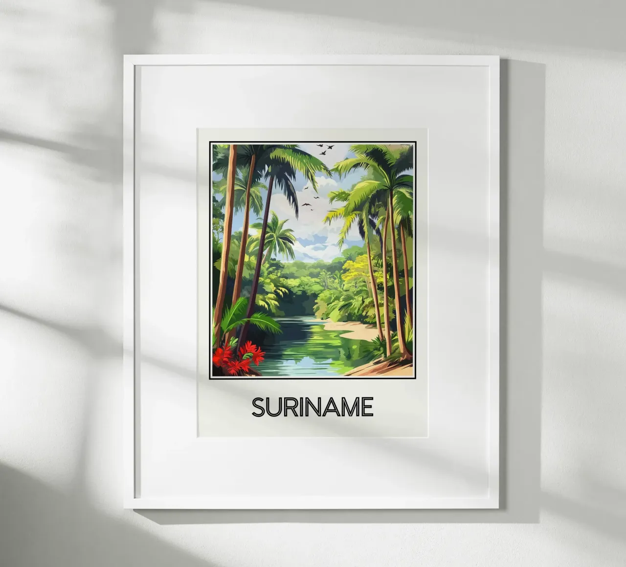 Suriname poster da Frame the World