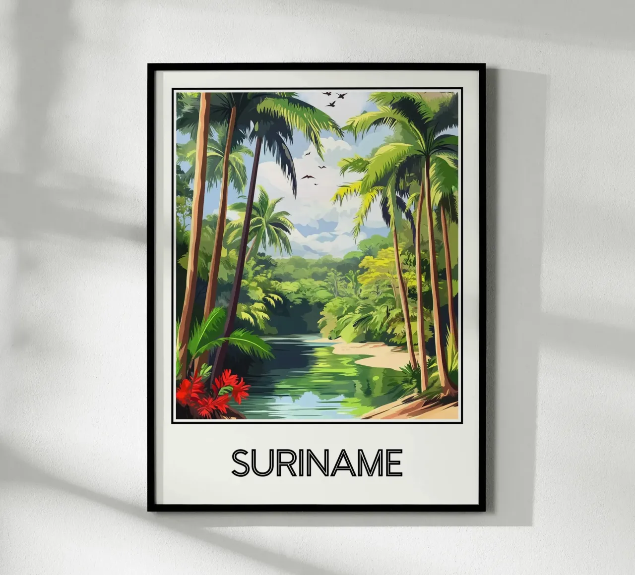 Suriname poster da Frame the World