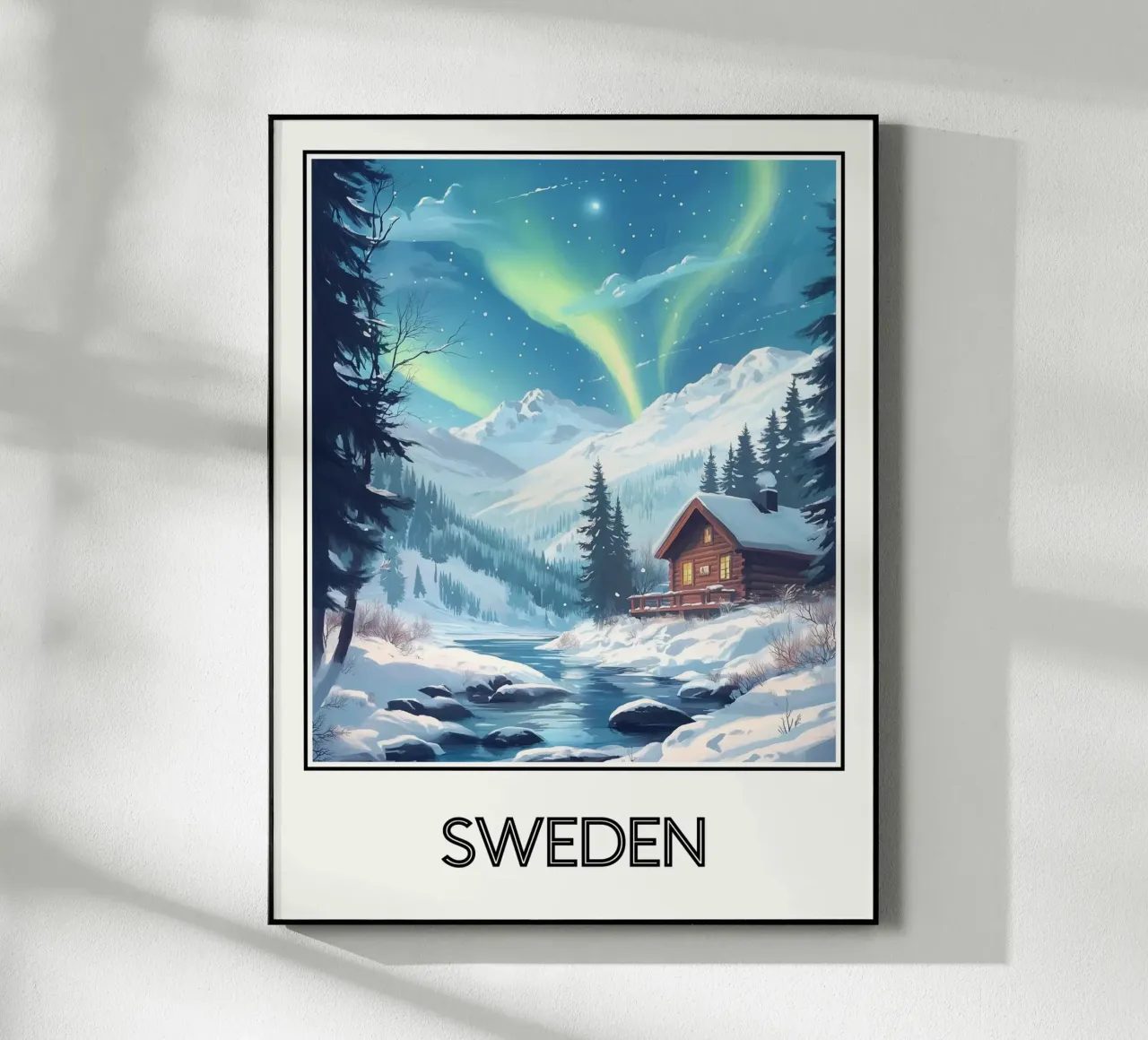 Poster Svezia plexiglass da Frame the World