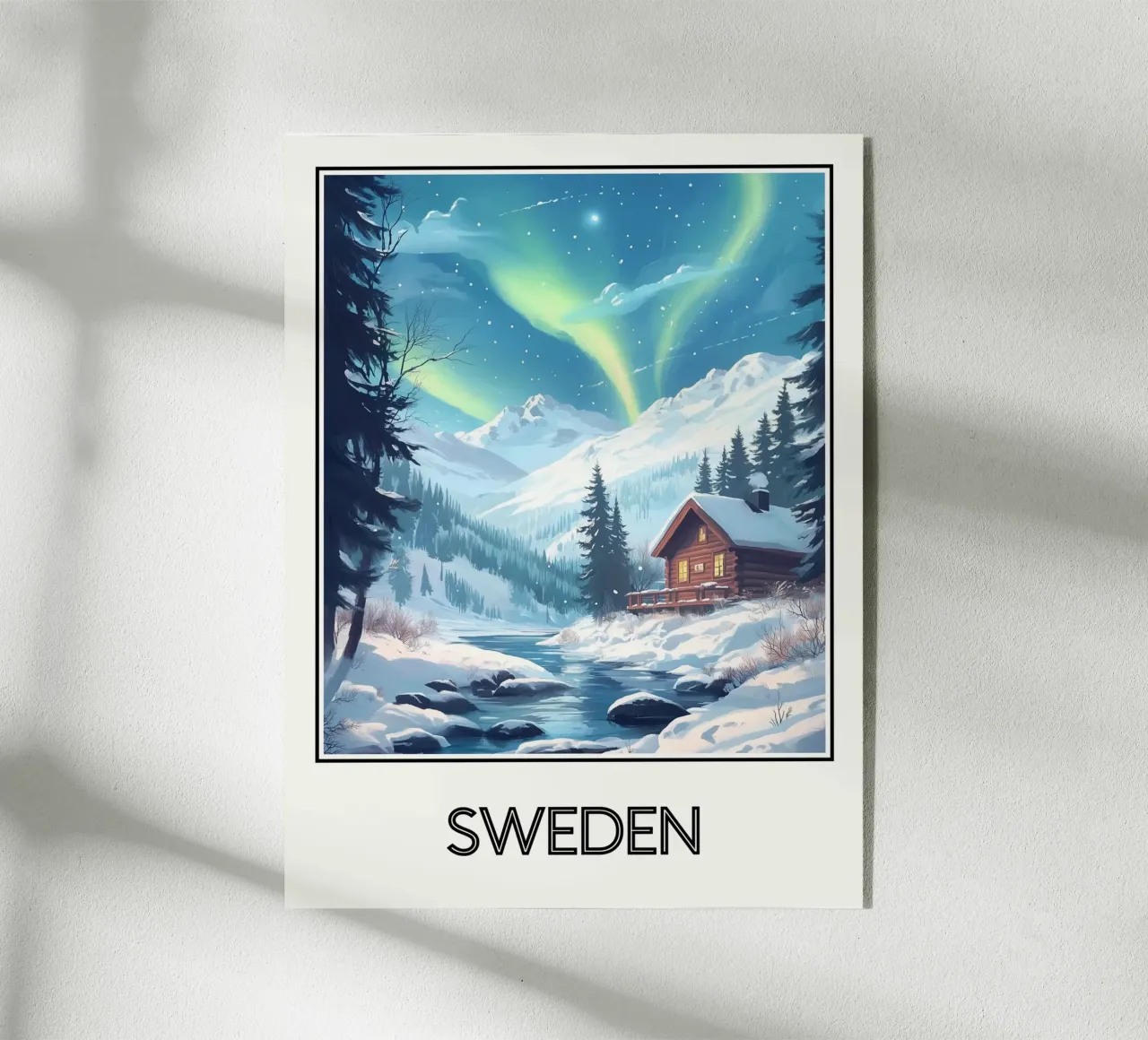 Poster Svezia plexiglass da Frame the World