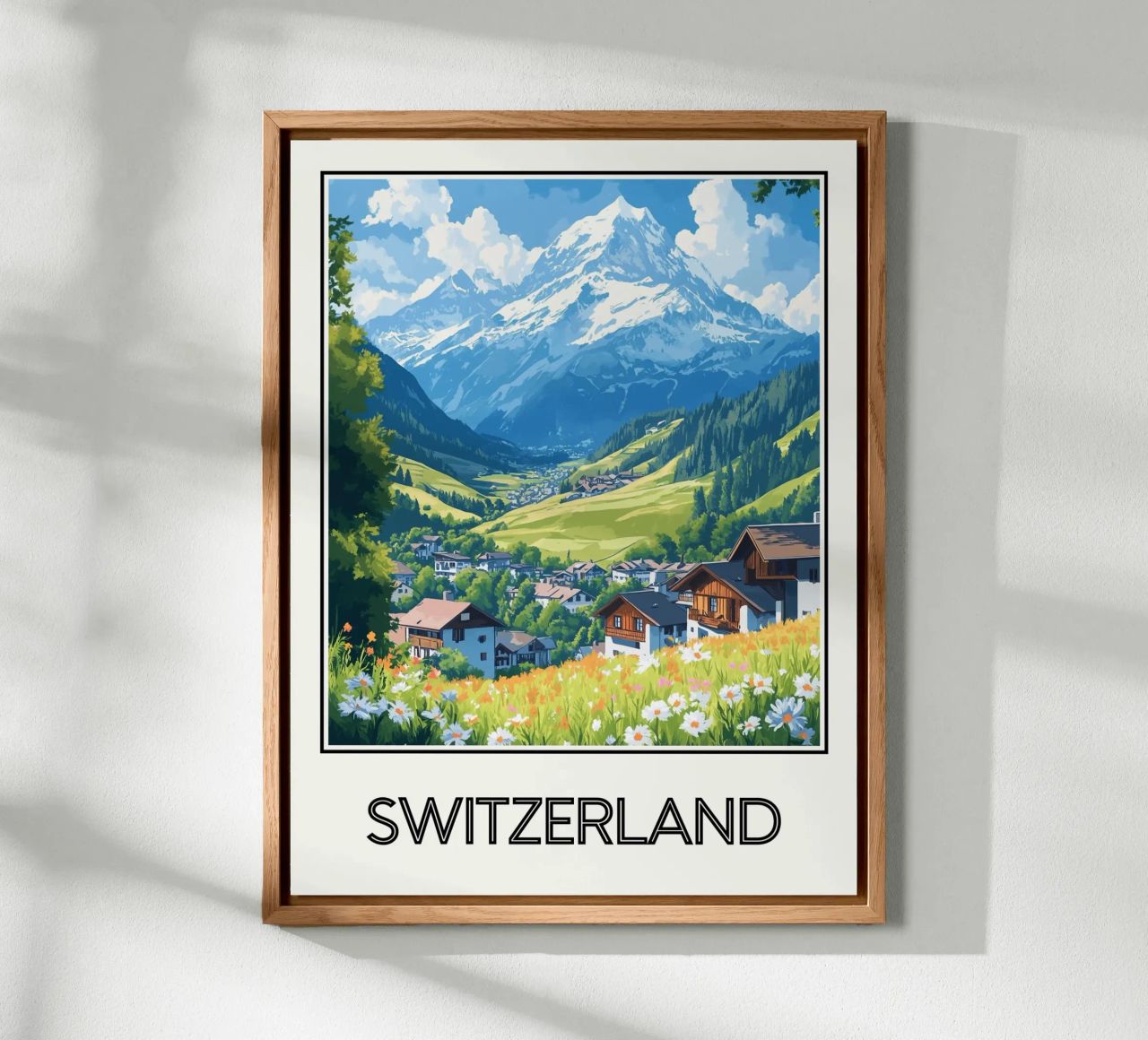 Schweiz Alu-Dibond von Frame the World