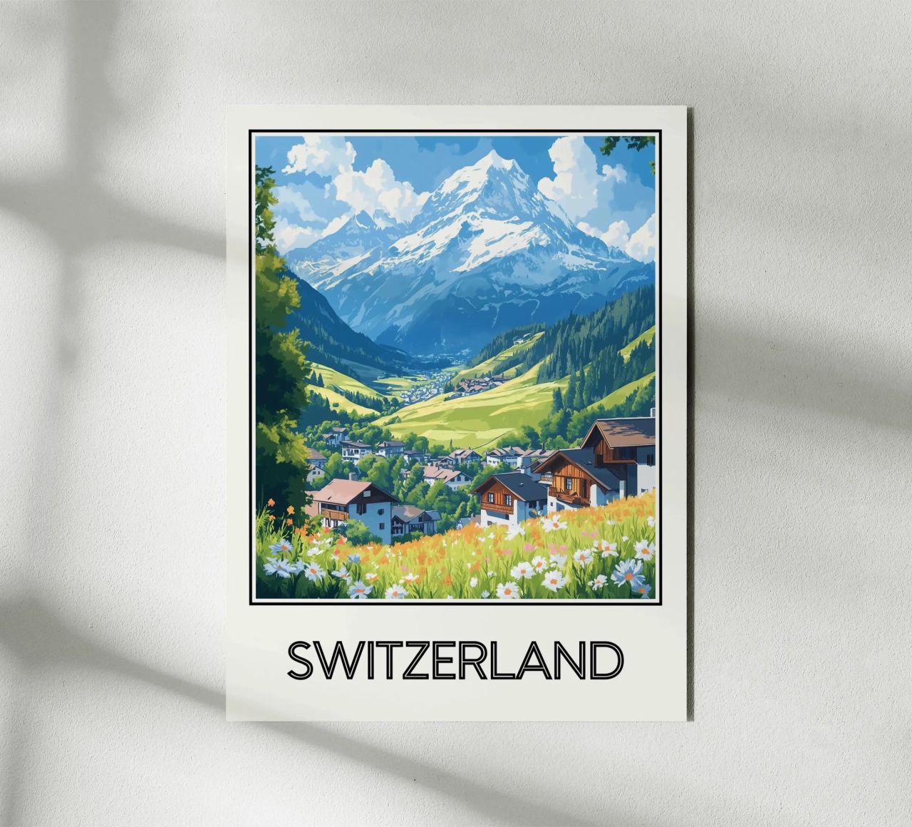 Schweiz Alu-Dibond von Frame the World