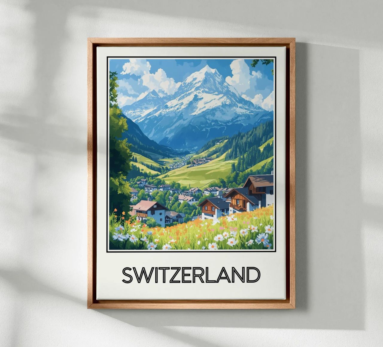 Schweiz Leinwand von Frame the World