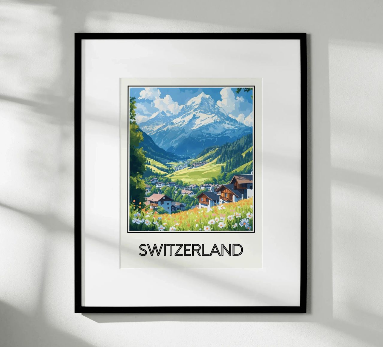 Schweiz Poster von Frame the World
