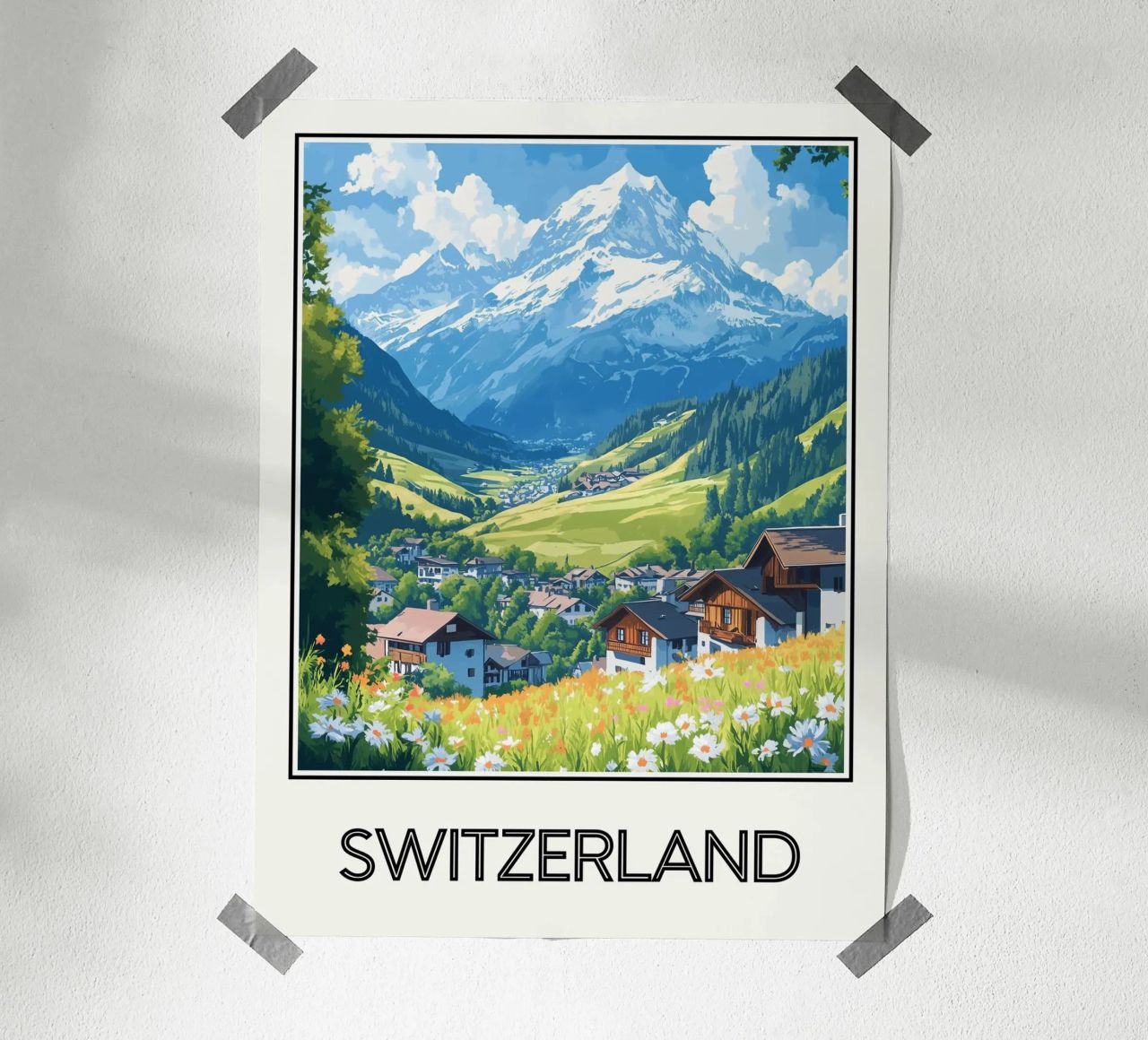 Schweiz Poster von Frame the World