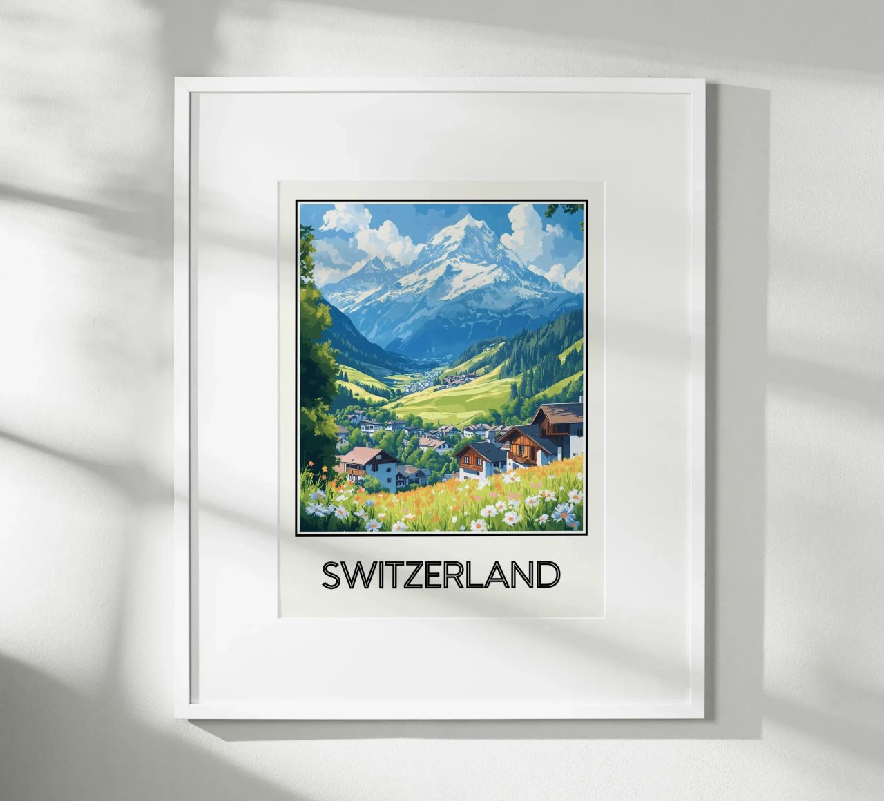 Schweiz Poster von Frame the World