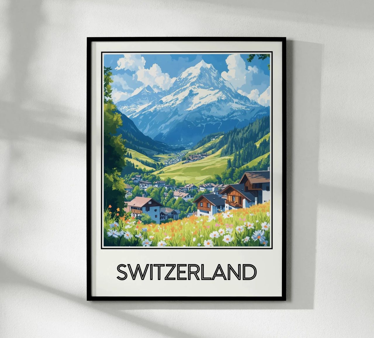 Schweiz Poster von Frame the World