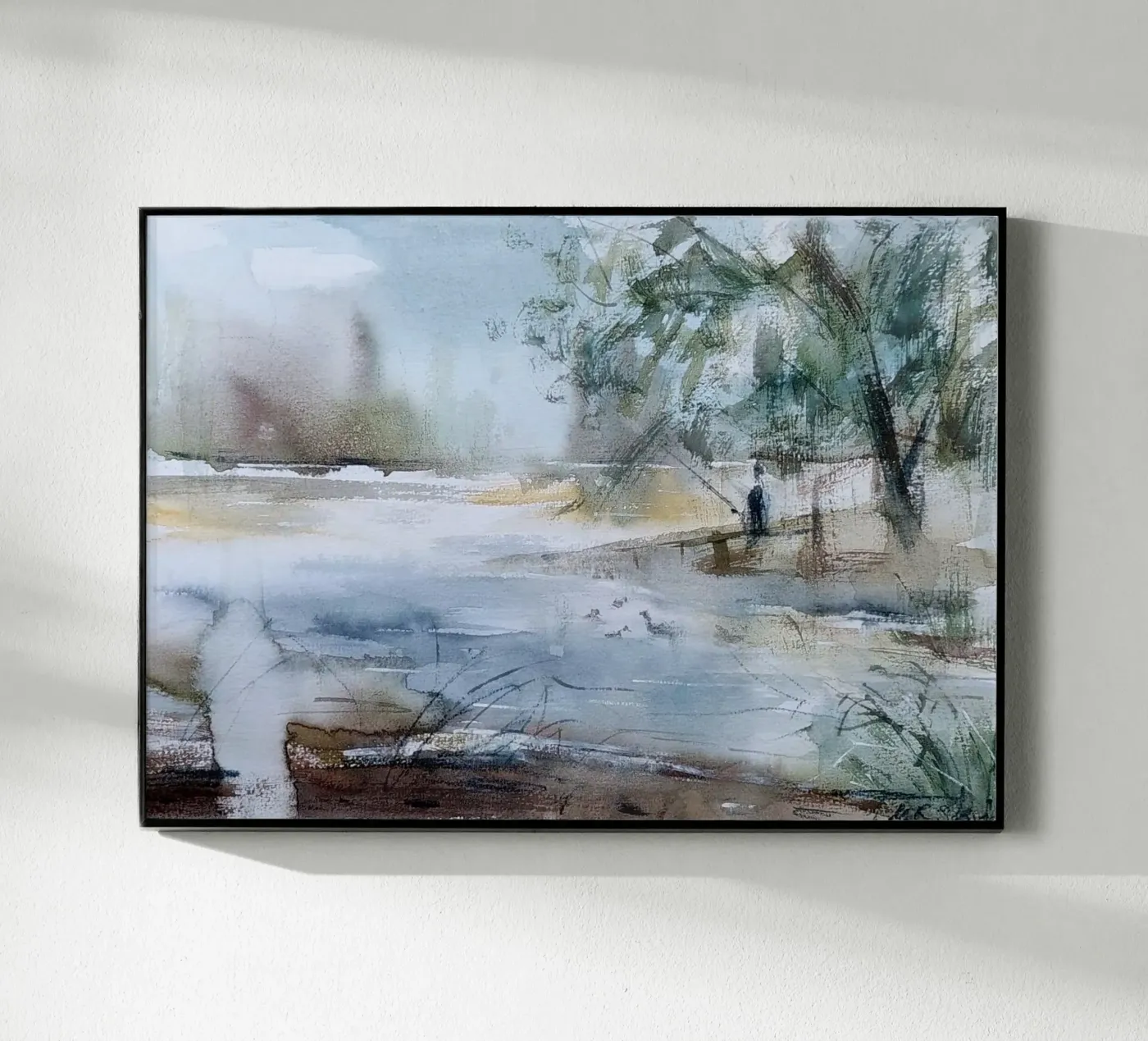 Fisherman acryl van Junique.art