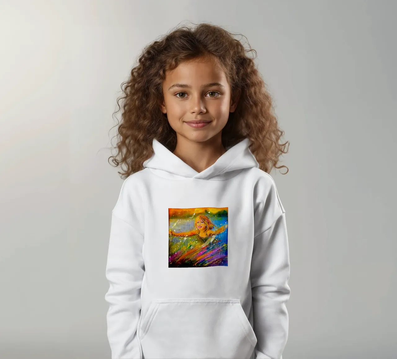 Farben des Glücks kids hoodie by Happy 😃 Art 🎨 by Christine Schnoell