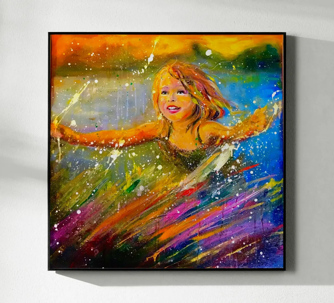 Farben des Glücks plexiglass da Happy 😃 Art 🎨 by Christine Schnoell