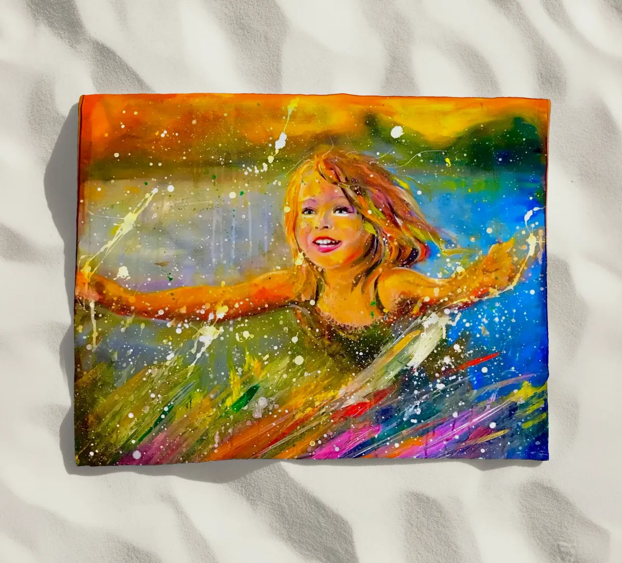 Farben des Glücks telo mare da Happy 😃 Art 🎨 by Christine Schnoell
