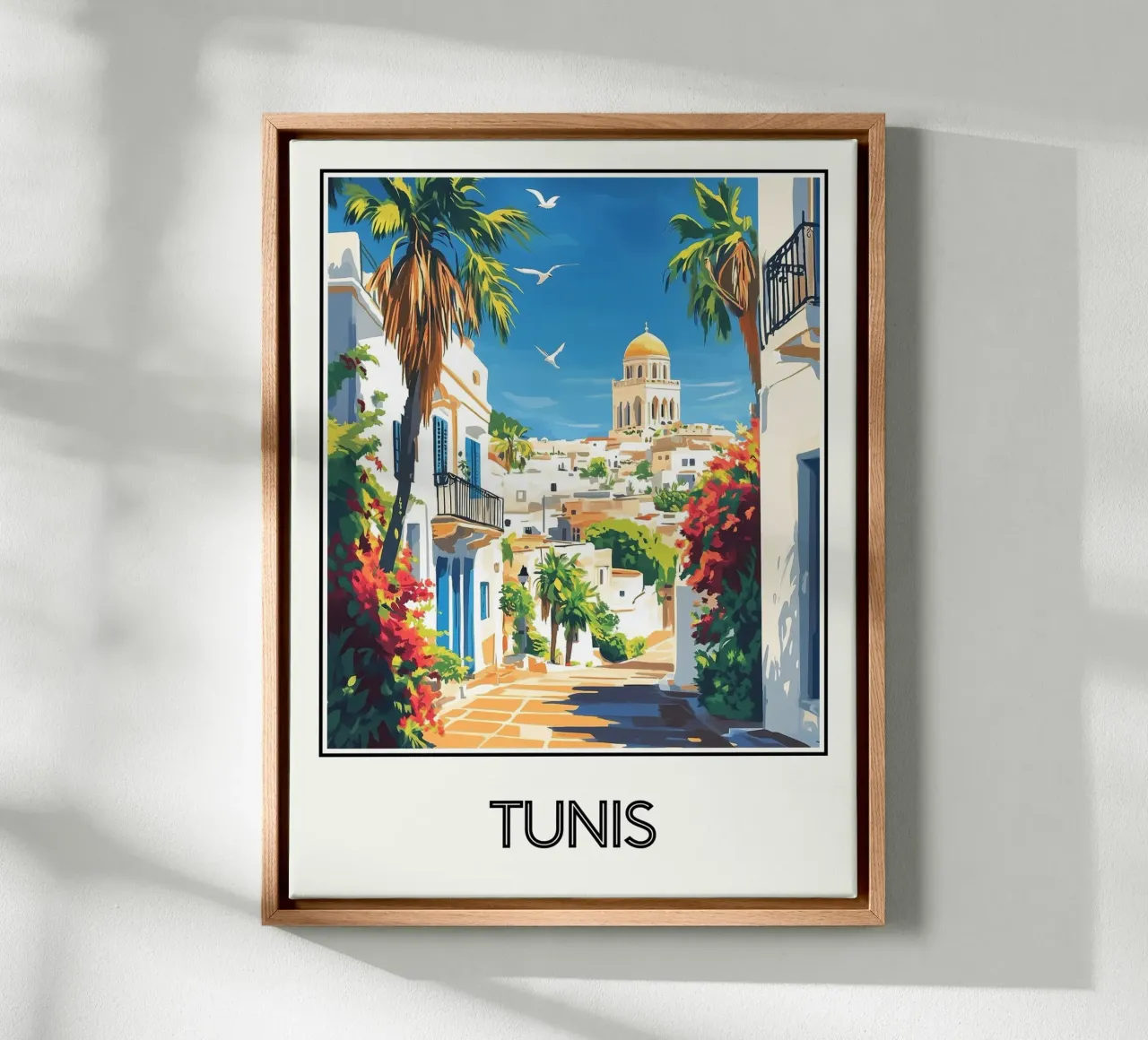 Tunisi tela con Cornice a cassetta da Frame the World