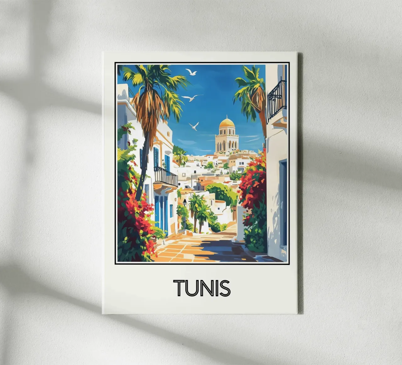 Tunisi tela con Cornice a cassetta da Frame the World