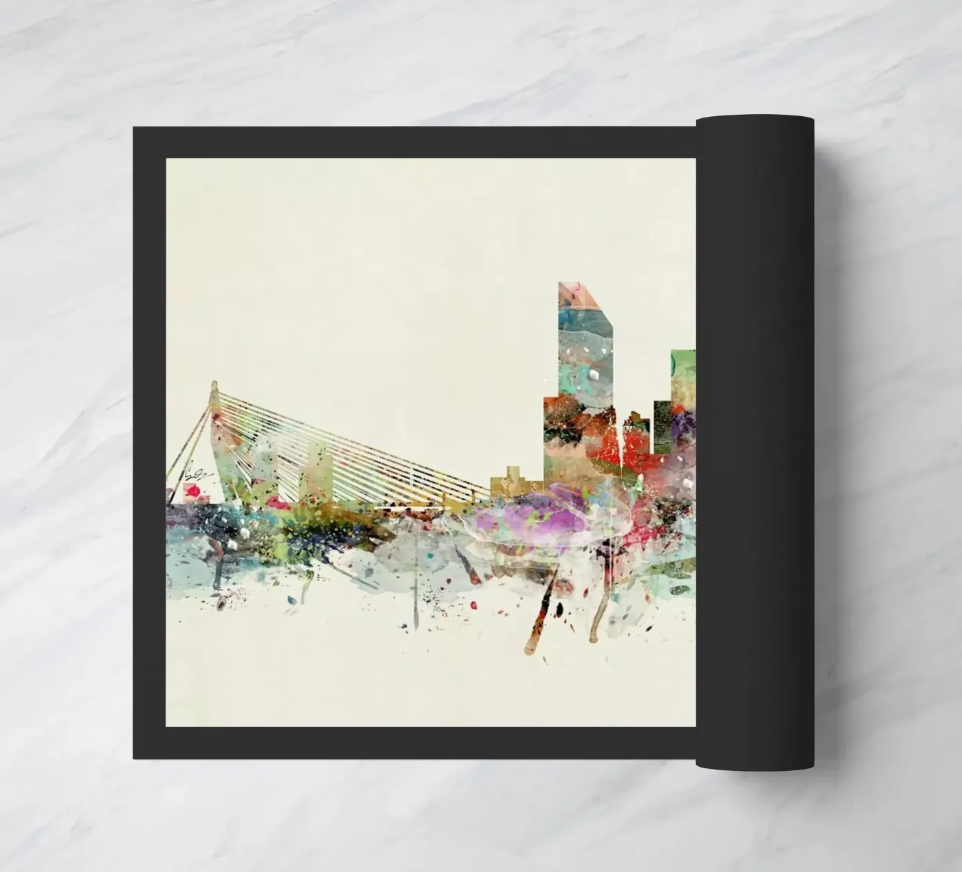 Rotterdam deurmat van Brian Buckley