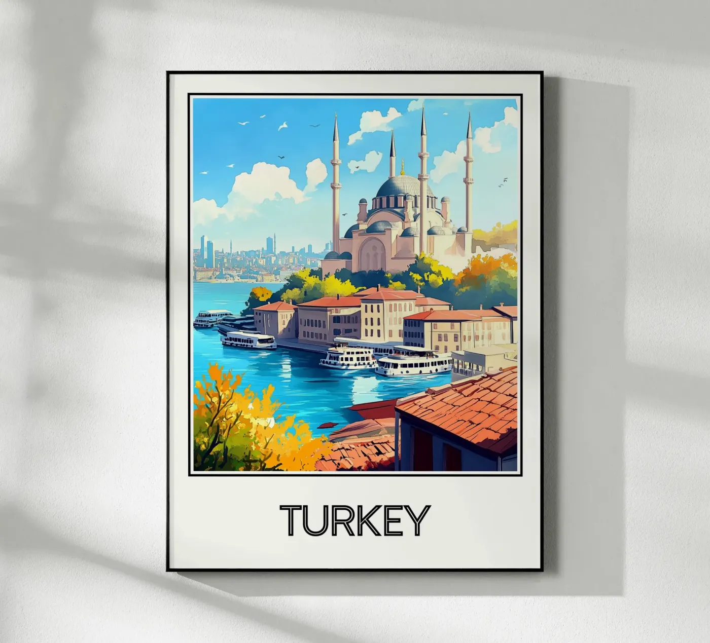 Poster Turkey plexiglass da Frame the World
