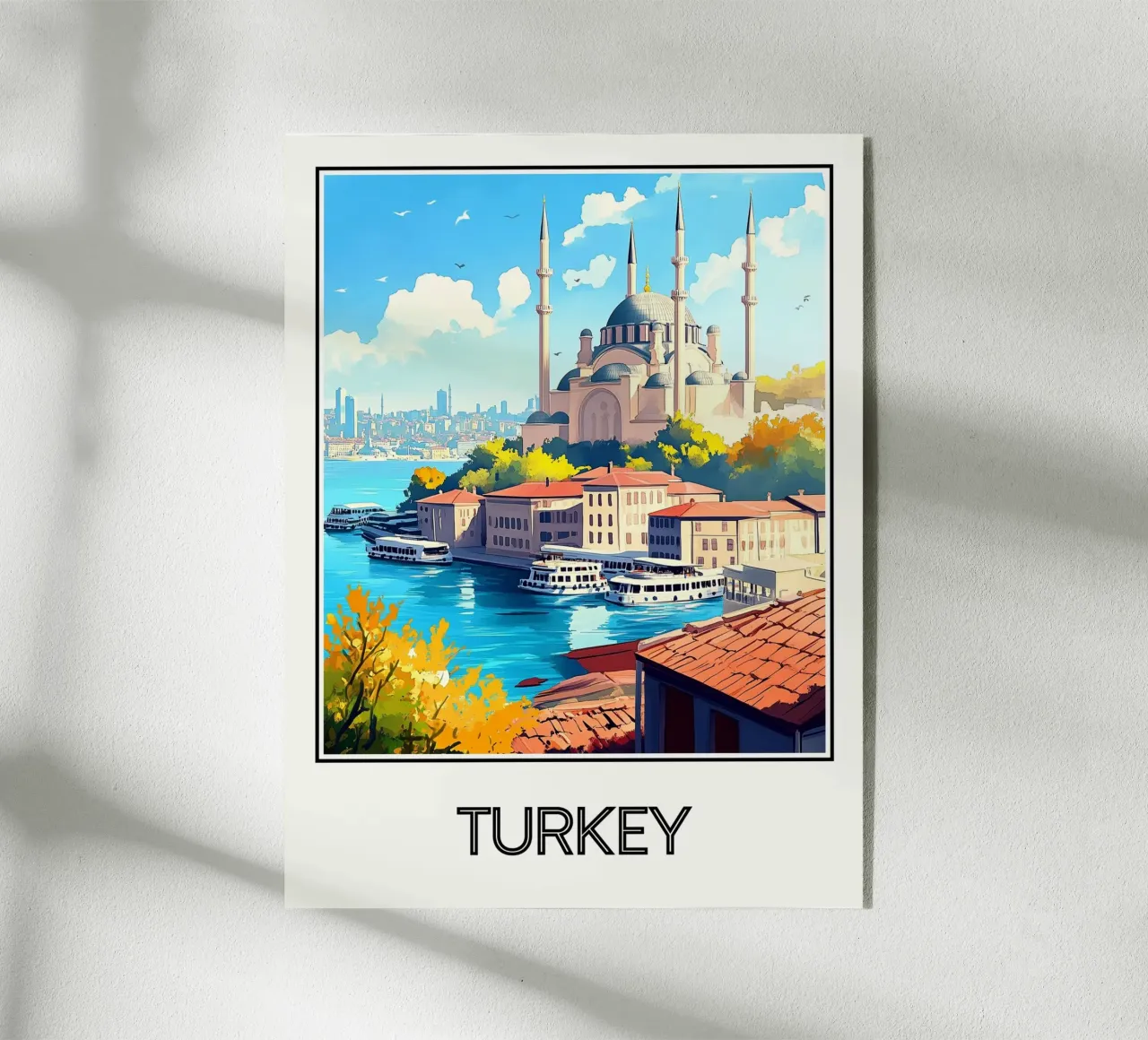Poster Turchia plexiglass da Frame the World