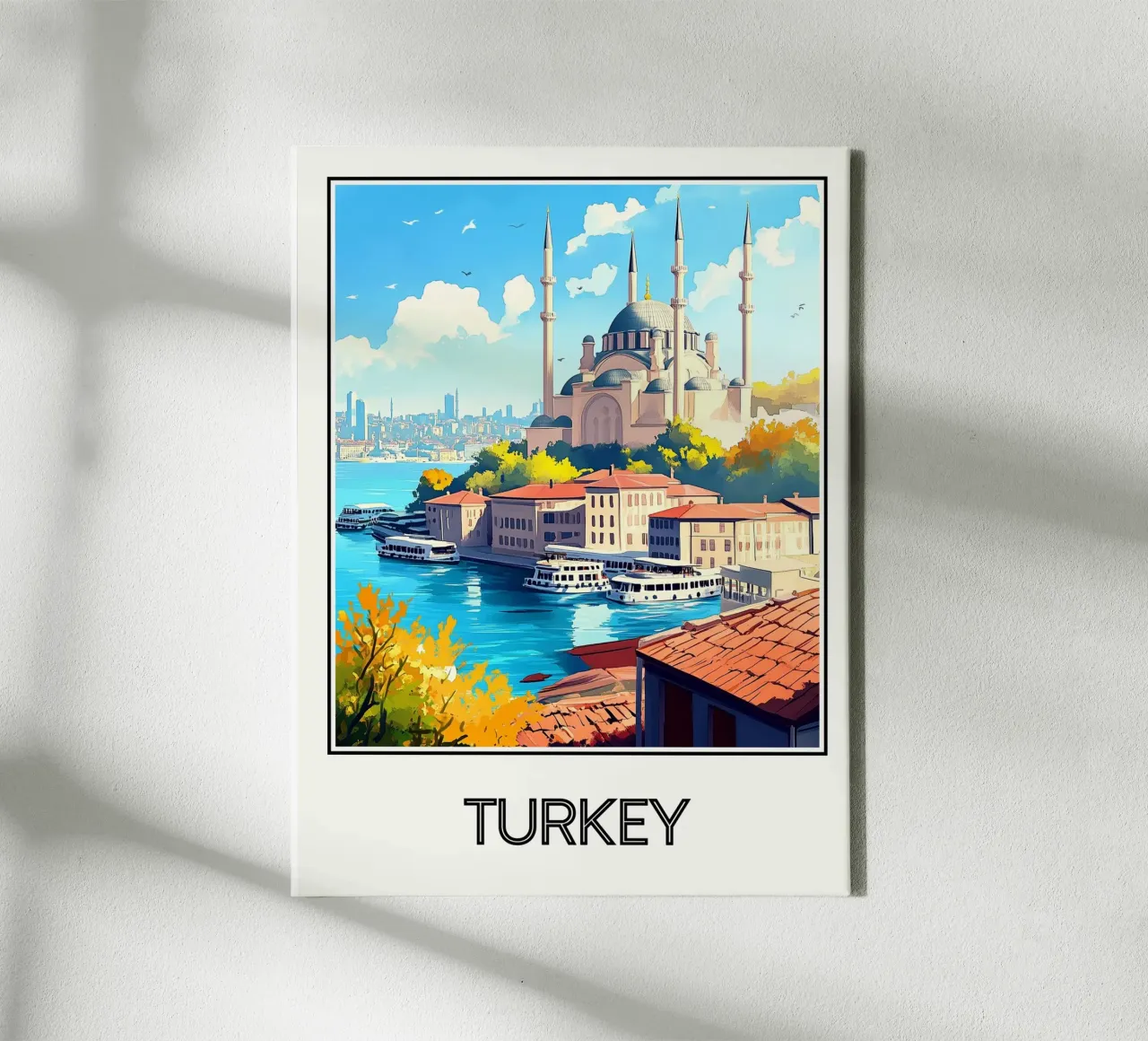 Turquie tela con Cornice a cassetta da Frame the World