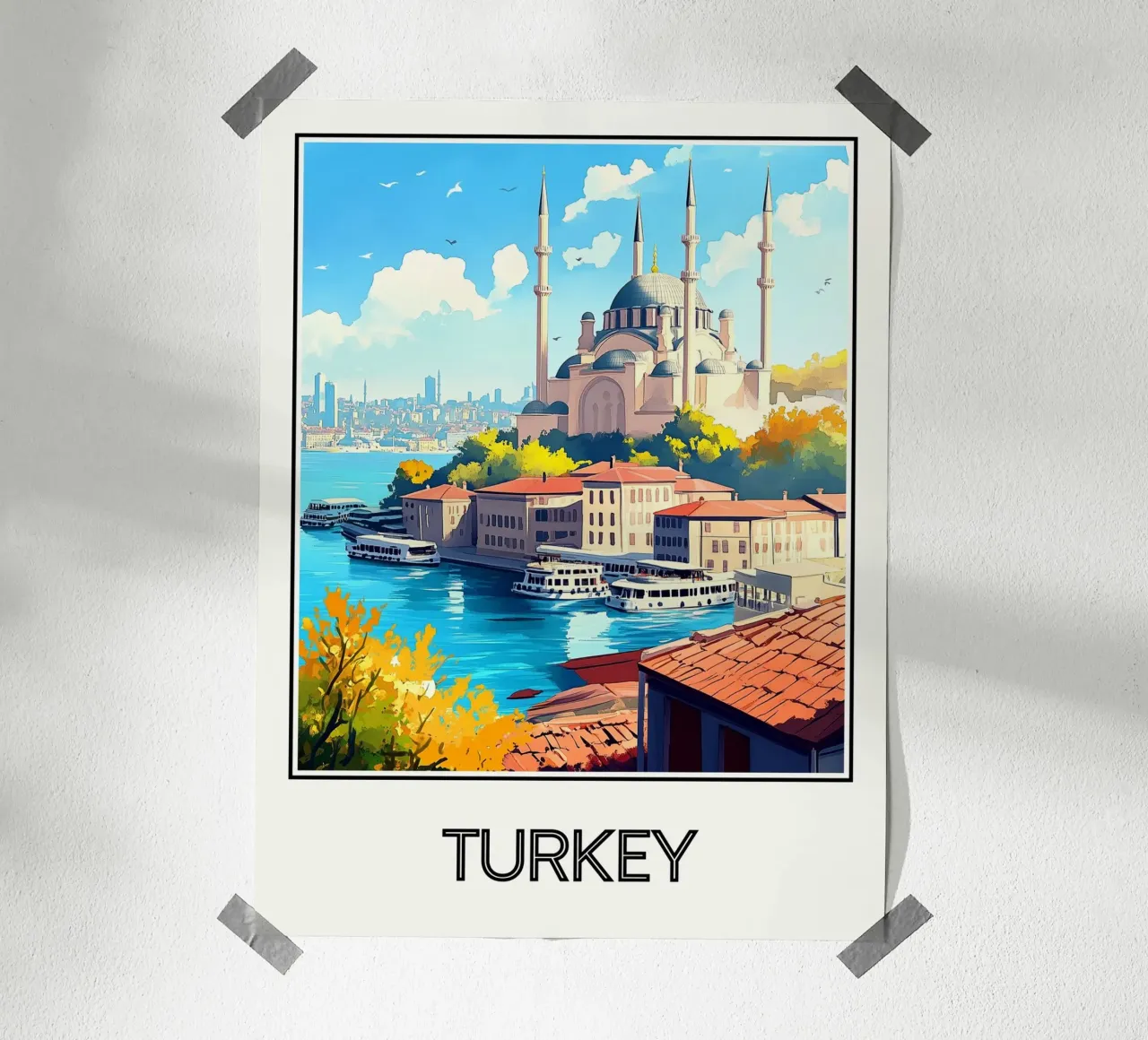 Poster Turchia poster da Frame the World