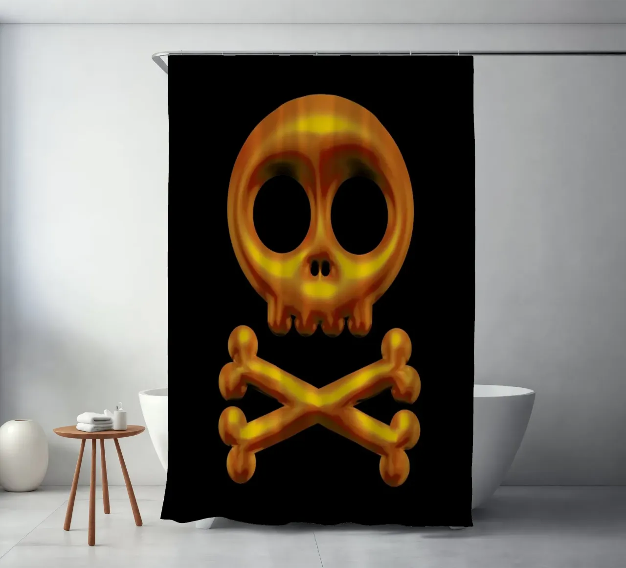 Skull Duschvorhang von Octavian
