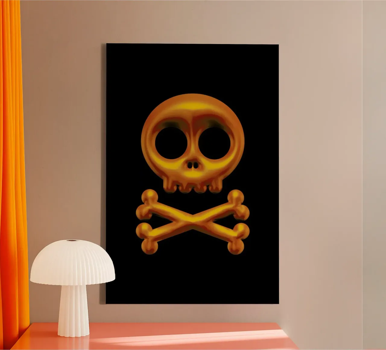Skull tela con Cornice a cassetta da Octavian