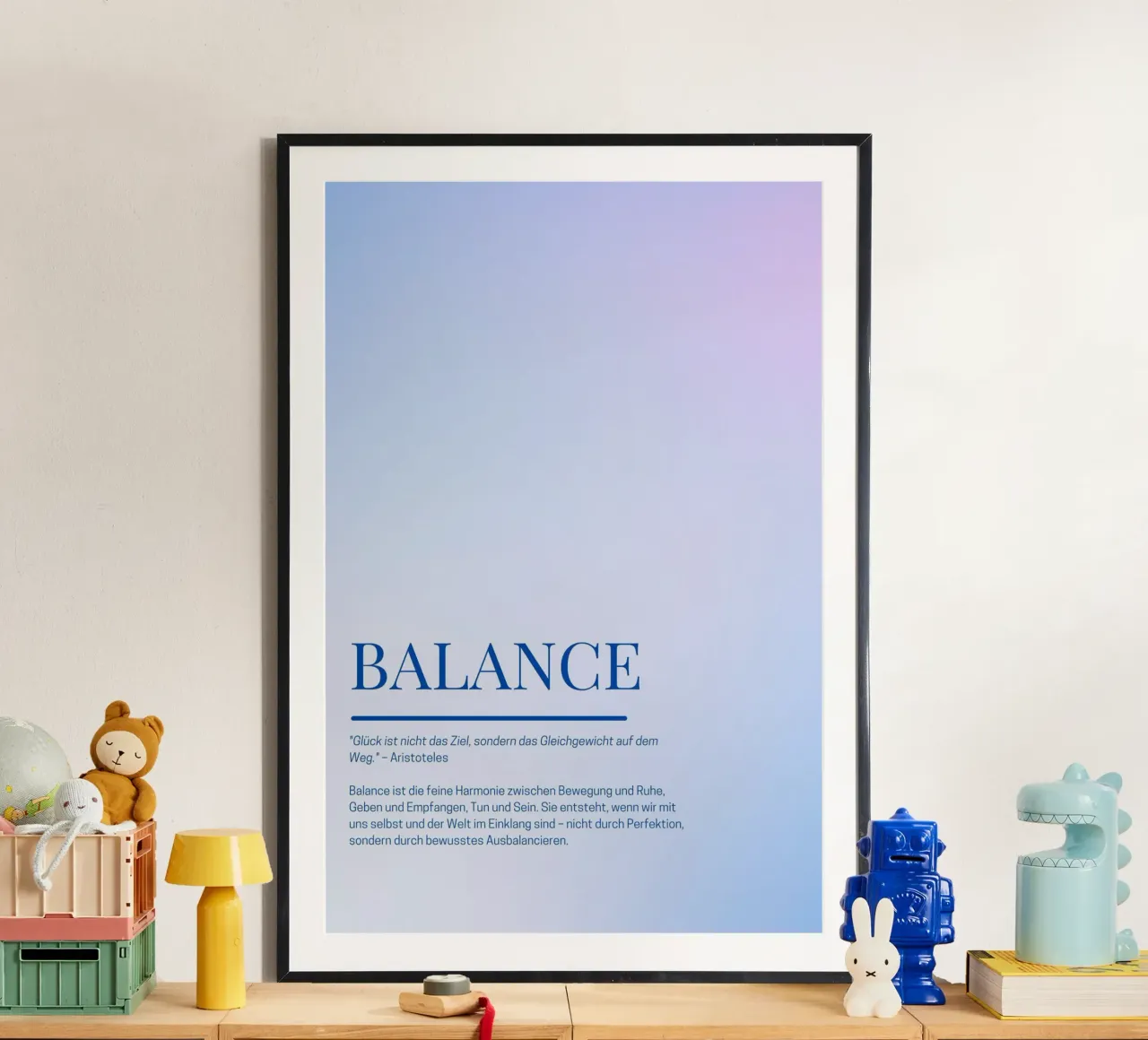 Achtsamkeits-Poster „Balance“ – Finde deine innere Mitte poster da Grünkraftwerk