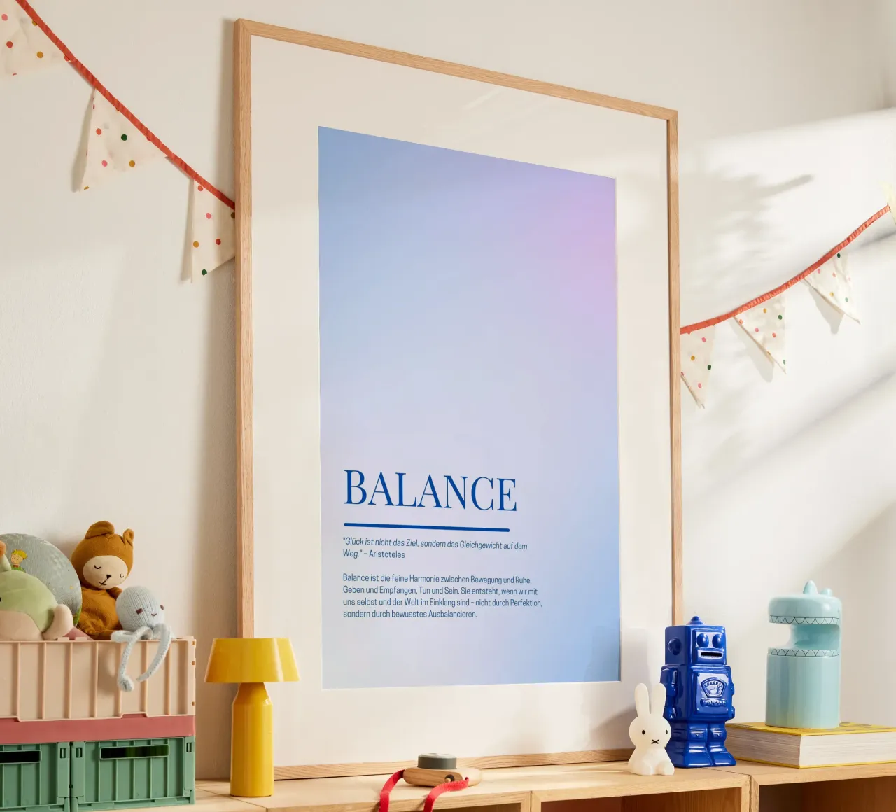 Achtsamkeits-Poster „Balance“ – Finde deine innere Mitte poster da Grünkraftwerk