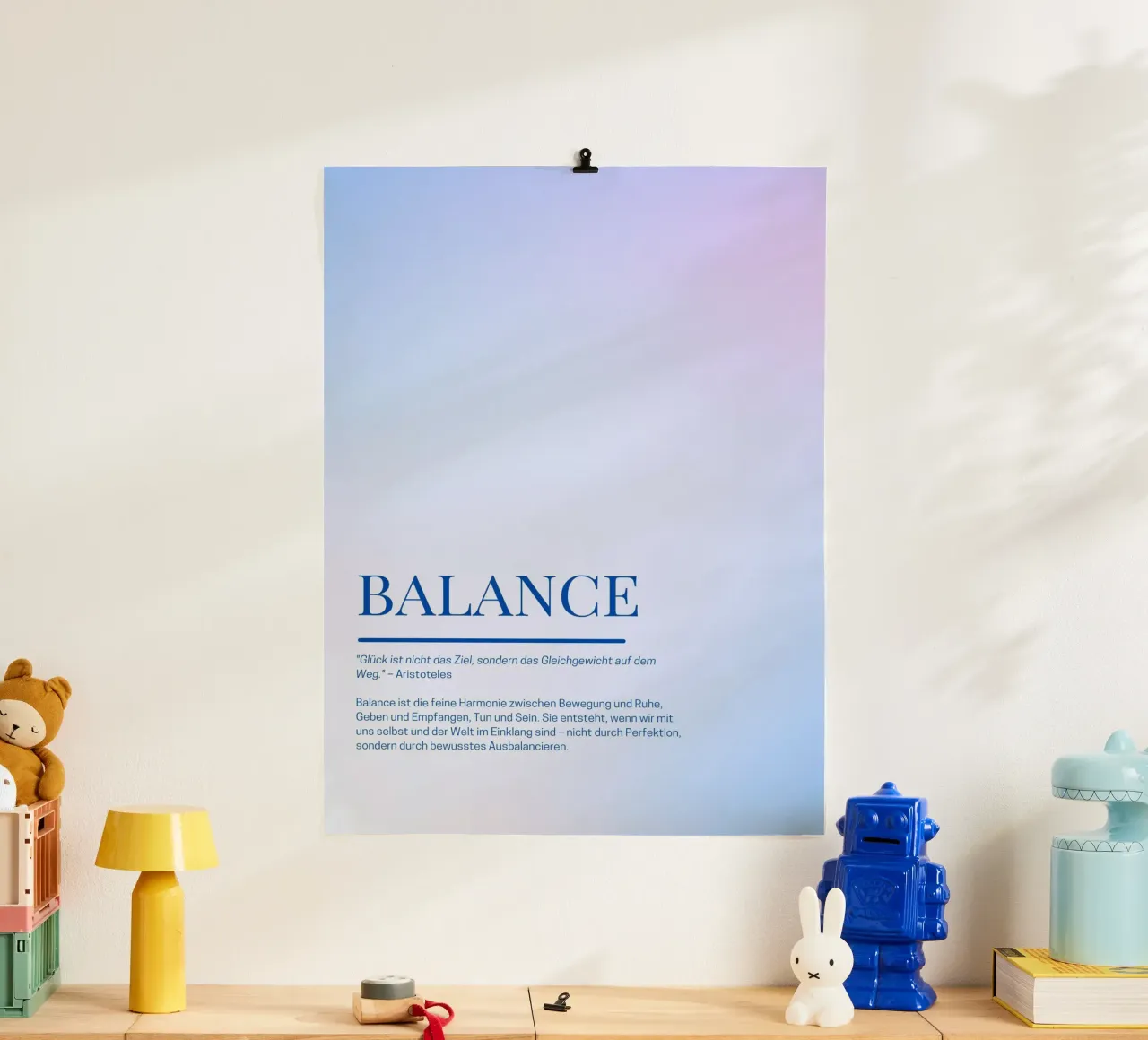 Achtsamkeits-Poster „Balance“ – Finde deine innere Mitte poster da Grünkraftwerk