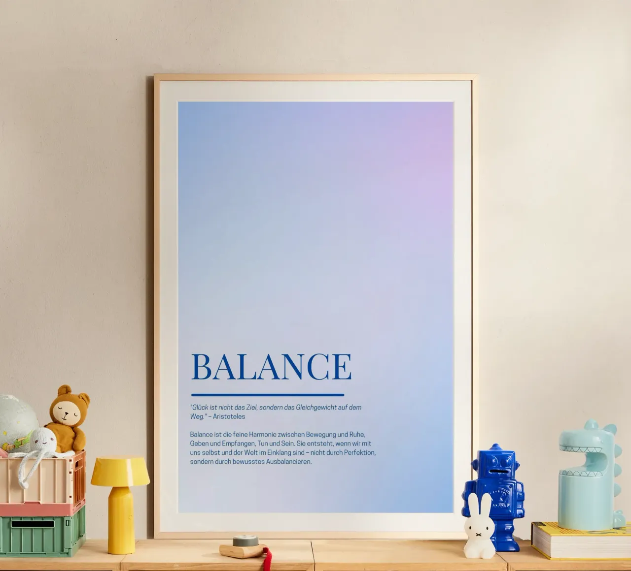 Achtsamkeits-Poster „Balance“ – Finde deine innere Mitte poster da Grünkraftwerk