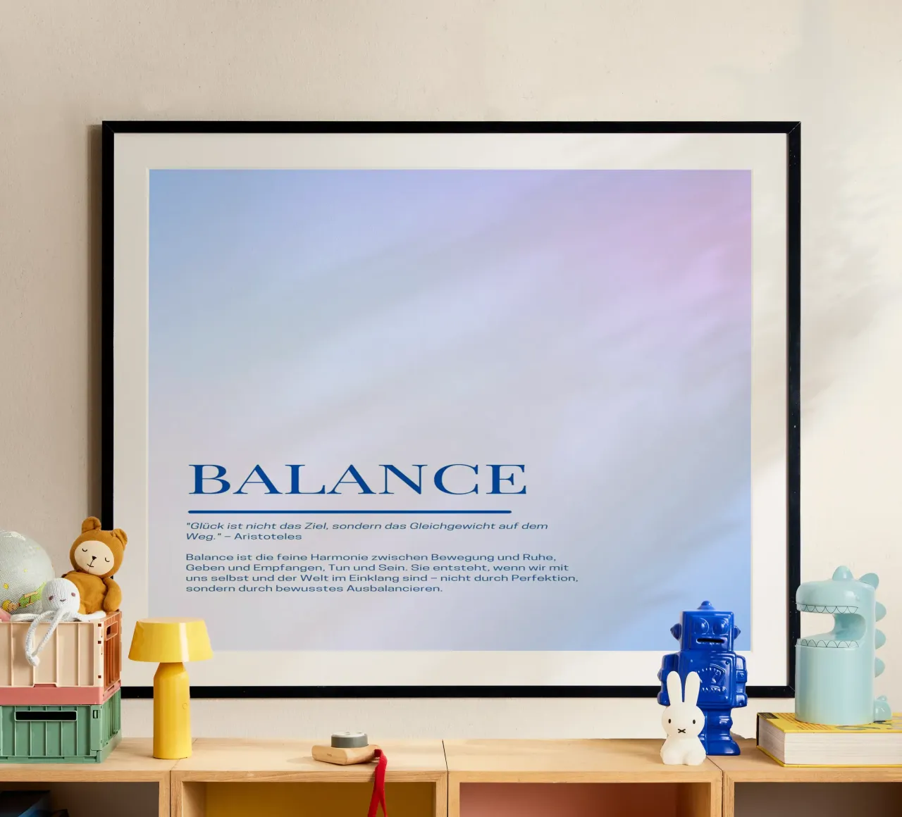 Achtsamkeits-Poster „Balance“ – Finde deine innere Mitte poster da Grünkraftwerk