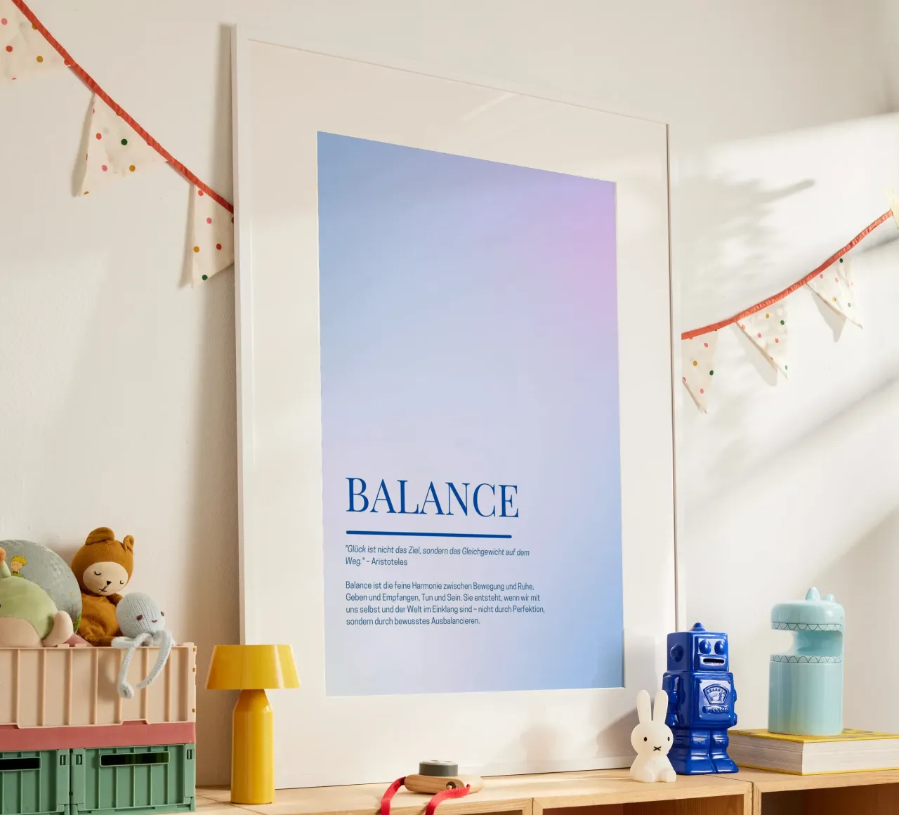 Achtsamkeits-Poster „Balance“ – Finde deine innere Mitte poster da Grünkraftwerk