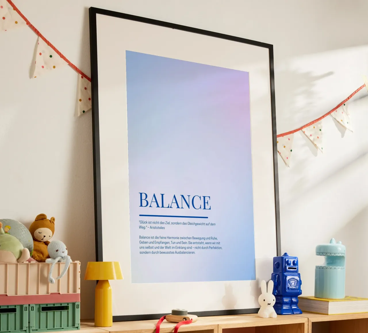 Achtsamkeits-Poster „Balance“ – Finde deine innere Mitte poster da Grünkraftwerk