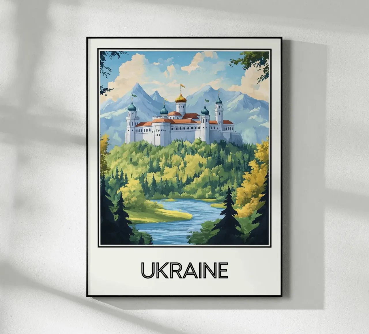 Affiche Ucraina plexiglass da Frame the World