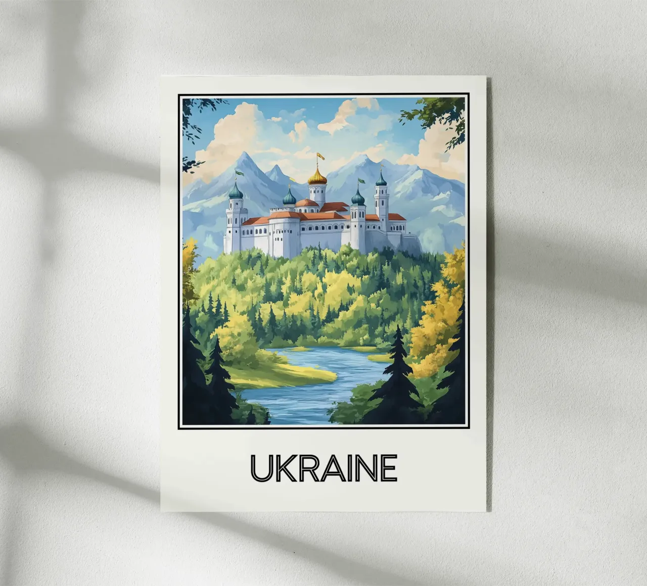 Affiche Ucraina plexiglass da Frame the World