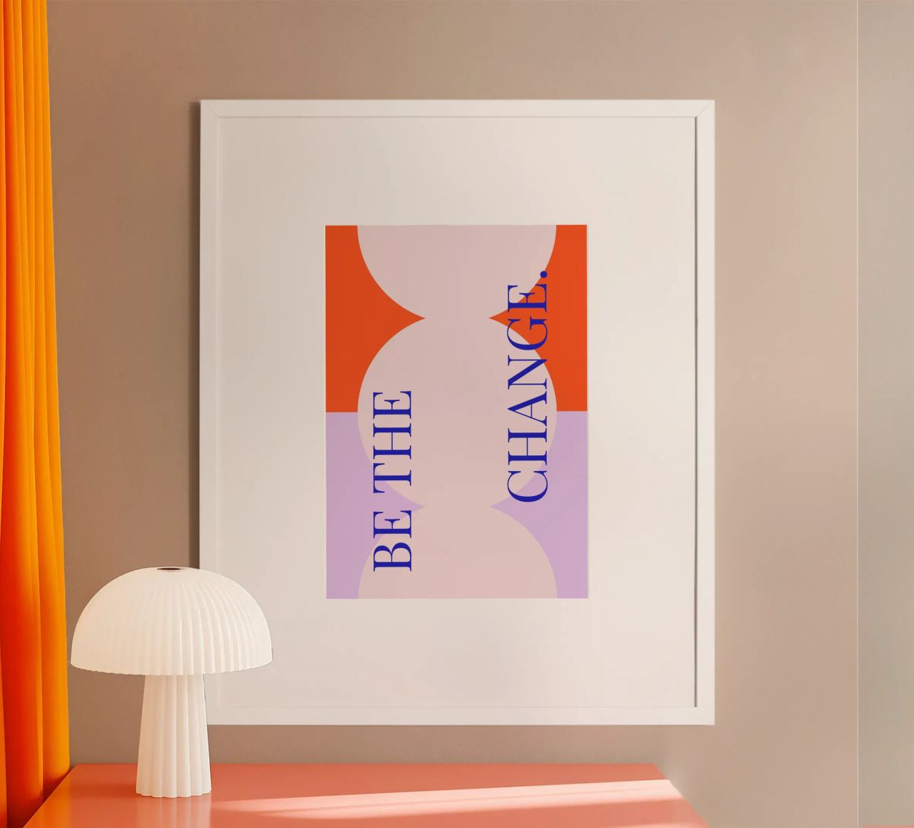 Poster „Be the Change“ – Inspiration für eine bessere Welt Poster von Grünkraftwerk