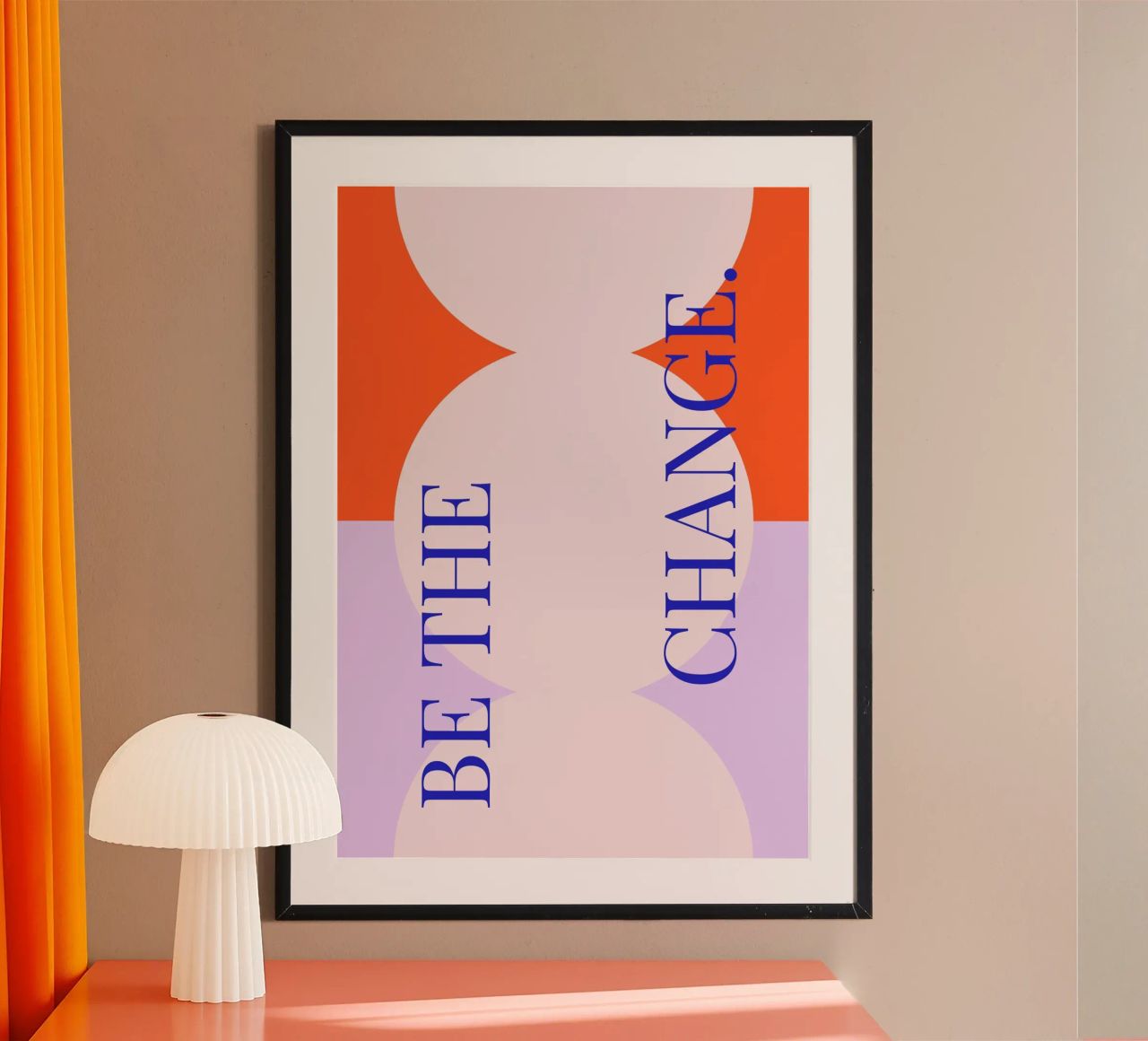 Poster „Be the Change“ – Inspiration für eine bessere Welt Poster von Grünkraftwerk