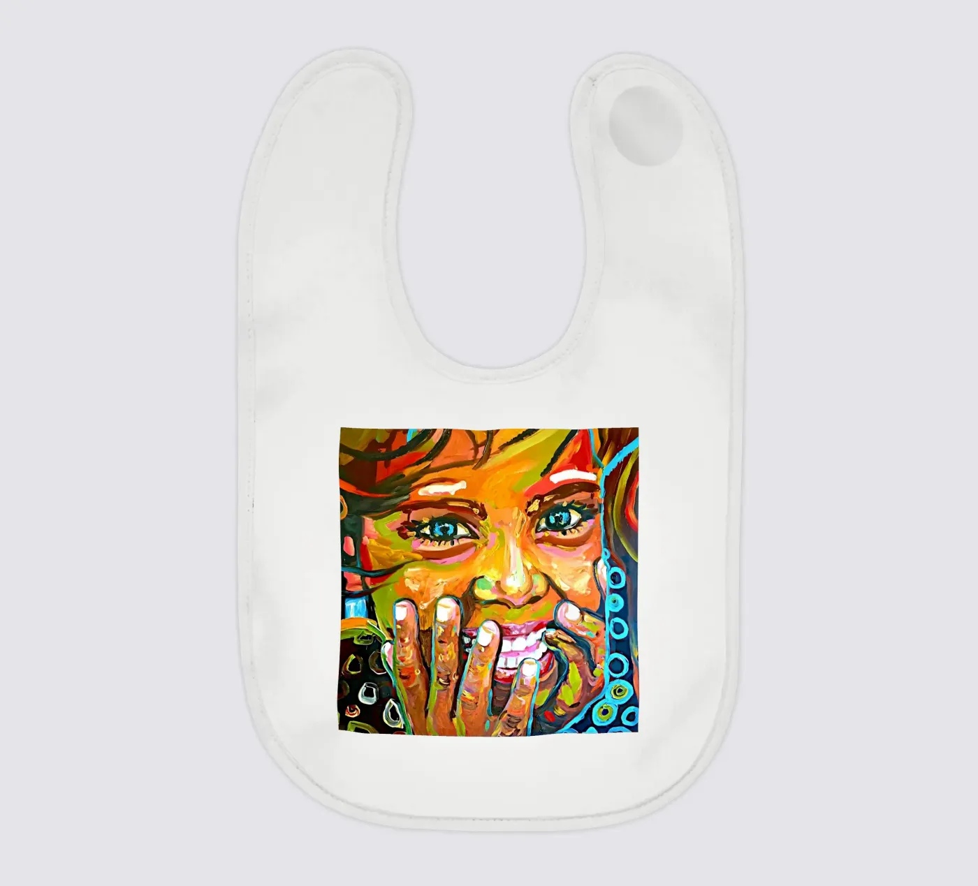 Happiness bavaglino da Happy 😃 Art 🎨 by Christine Schnoell