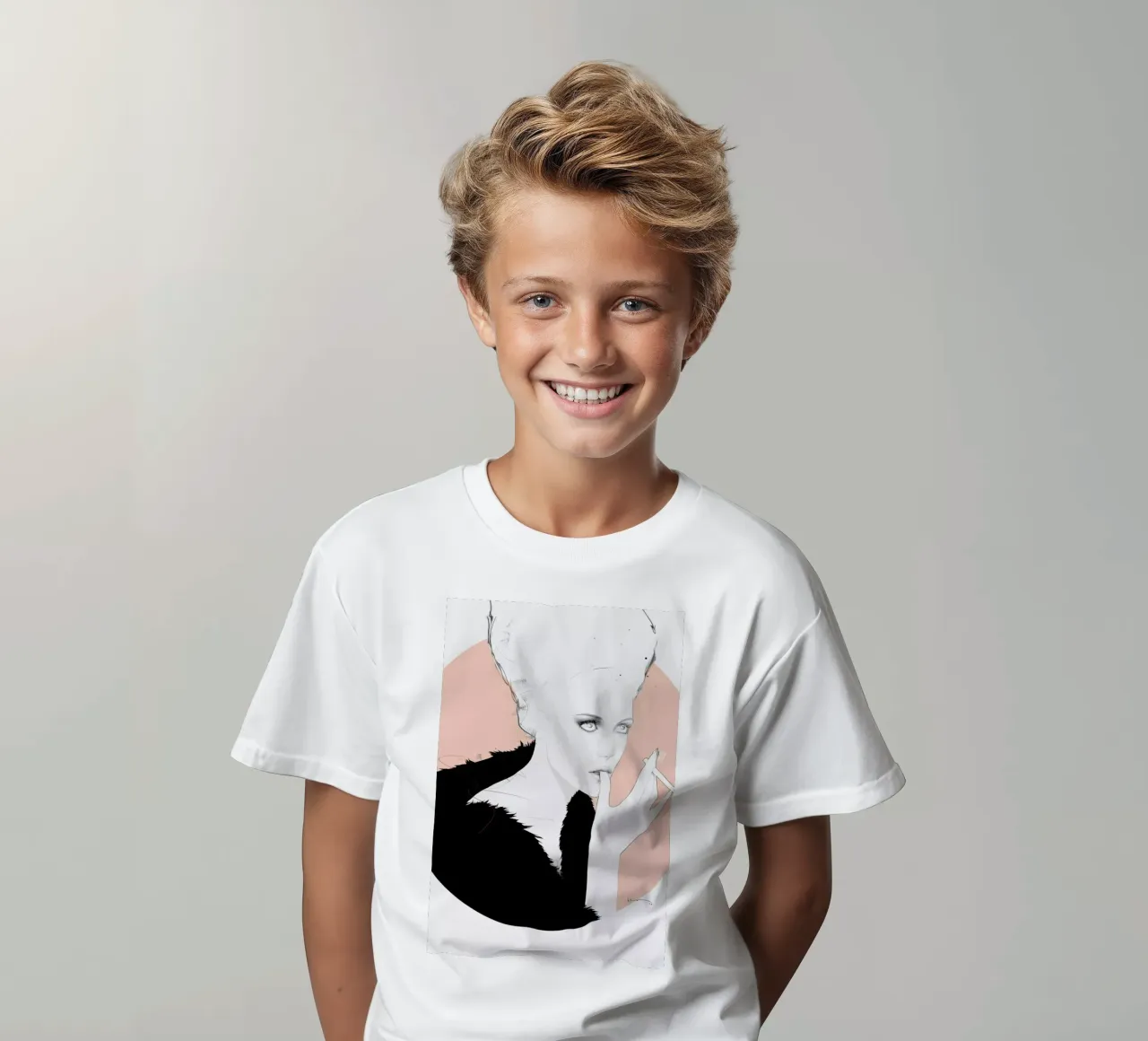 Frida t-shirt bambini da Floyd Grey