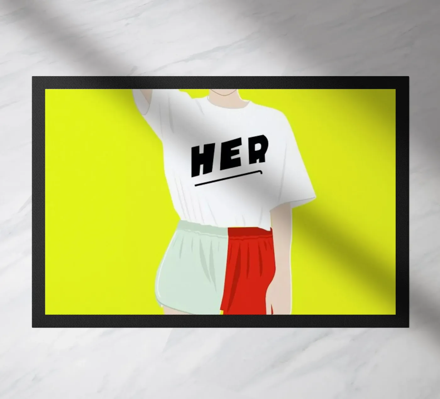 Her IV deurmat van Céleste Wallaert