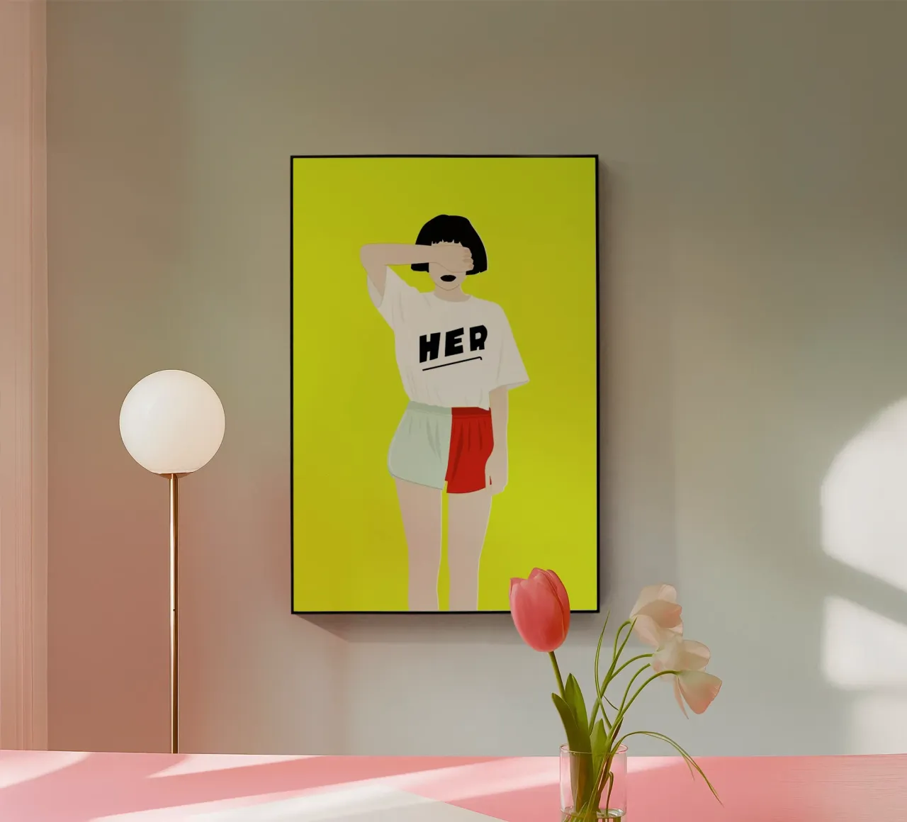 Her IV acrylic glass by Céleste Wallaert