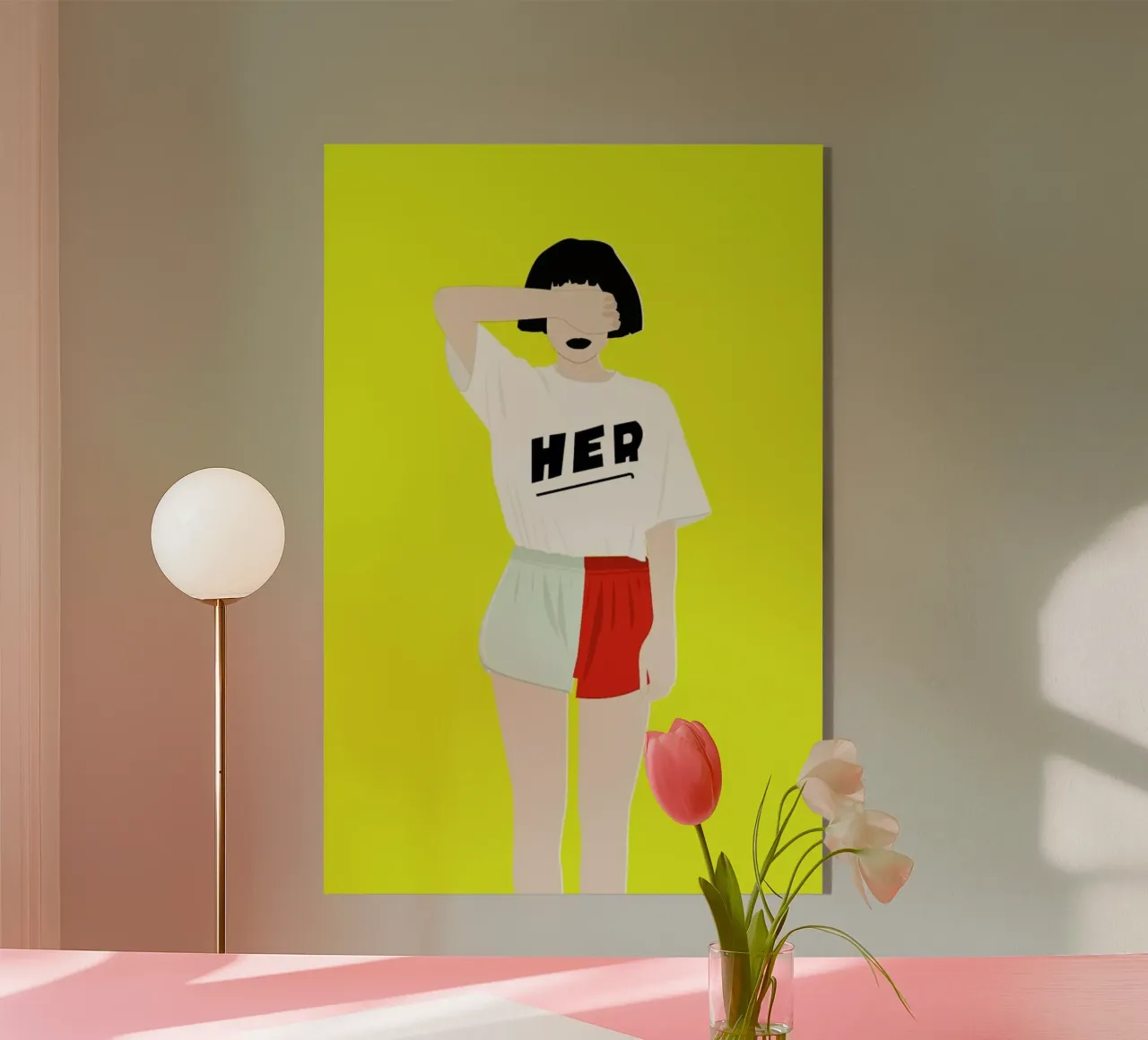 Her IV acrylic glass by Céleste Wallaert