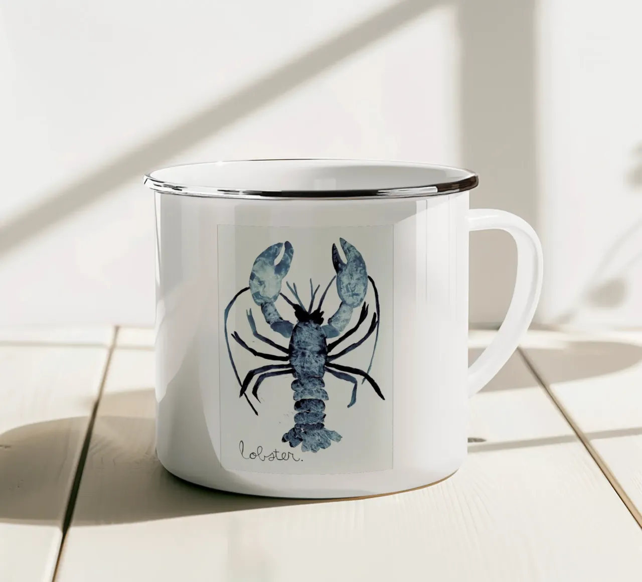 Lobster tazza in smalto da Nathys_illustration