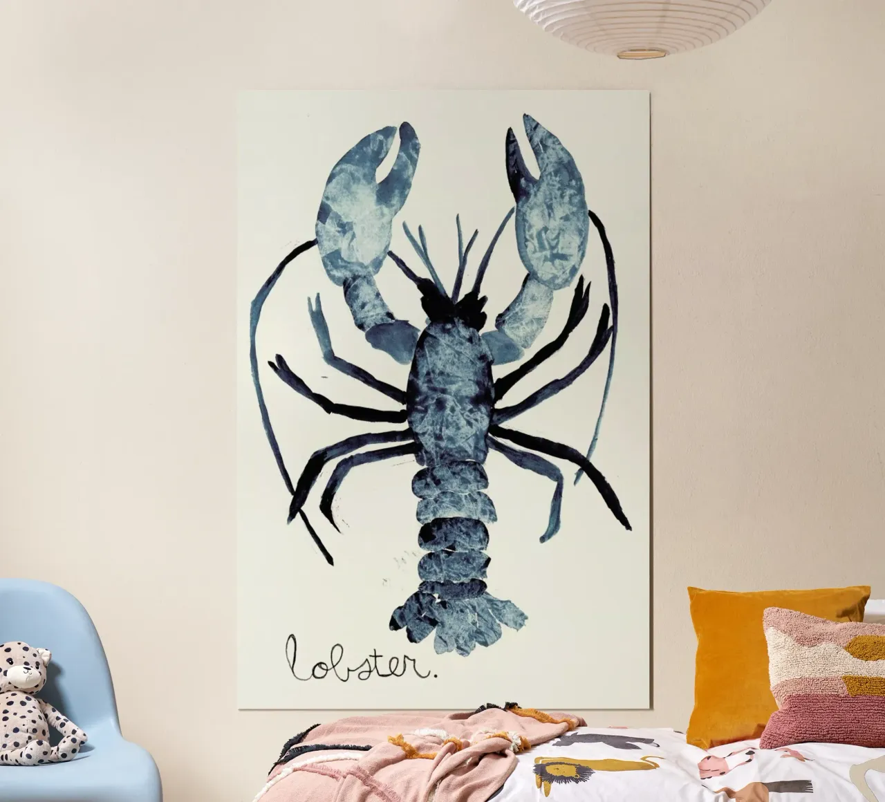 Lobster poster con telaio in alluminio da Nathys_illustration