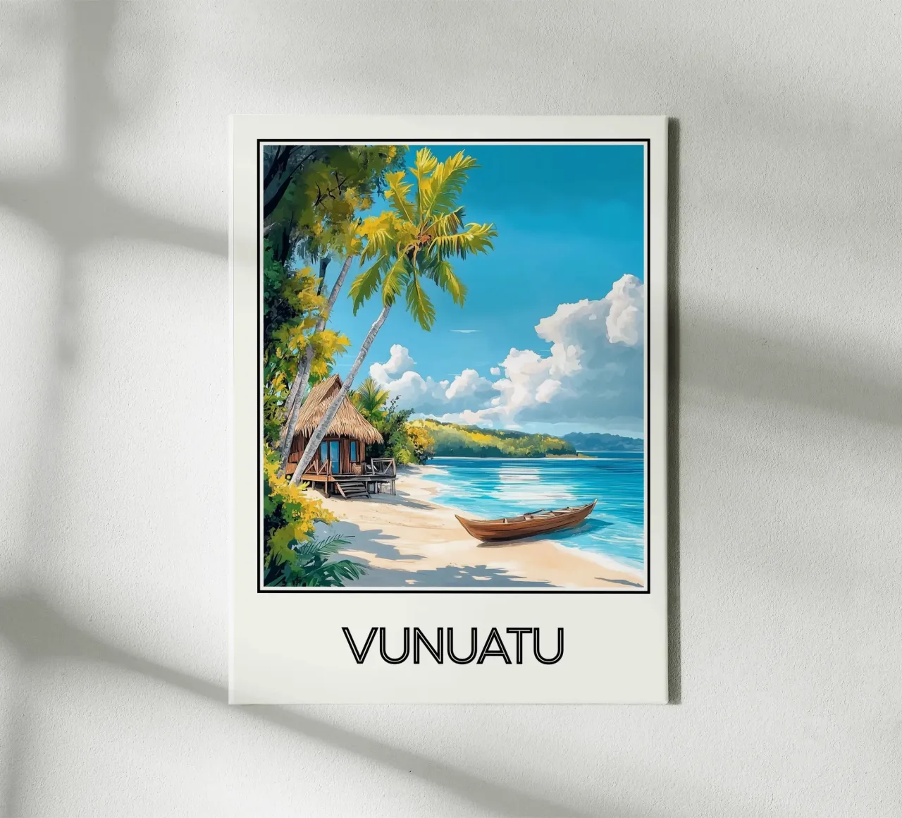 Vanuatu tela con Cornice a cassetta da Frame the World