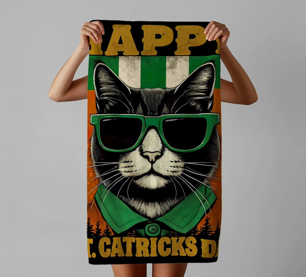 Happy St. Catricks Day towel by 🎁 ARTVI-SHOP